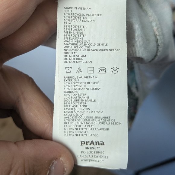 PRANA Cantine Outdoor Women Sleeveless Dress Inside Support Size S Colorful - Picture 10 of 12